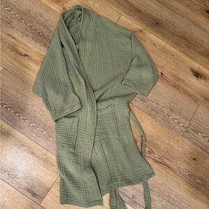 Muslin Comfort Olive Green Robe